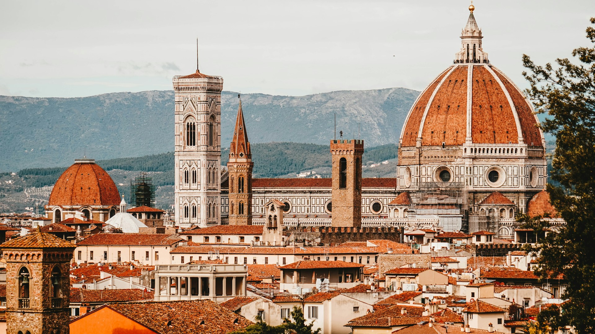The dome of Florence Cathedral, an achievement of Italian architecture and engineering